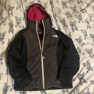 Girls 3 in 1 North face jacket sz 7/8 small